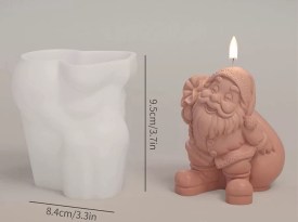 Molde silicona Papa Noel con bolsa 